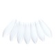 Abalorios de cristal checo Dagas de Bohemia 16mm - Chalk white